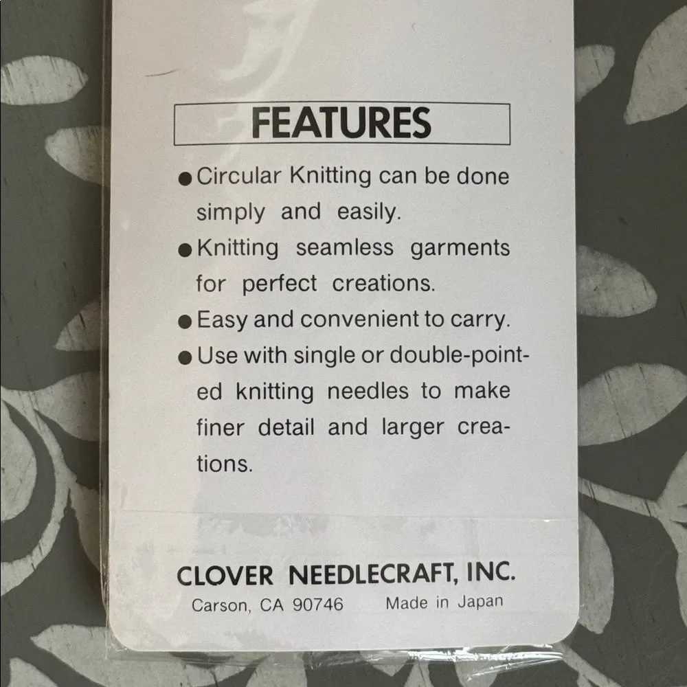 Cover Bamboo Circular Knitting Needles Sz 5, 16”